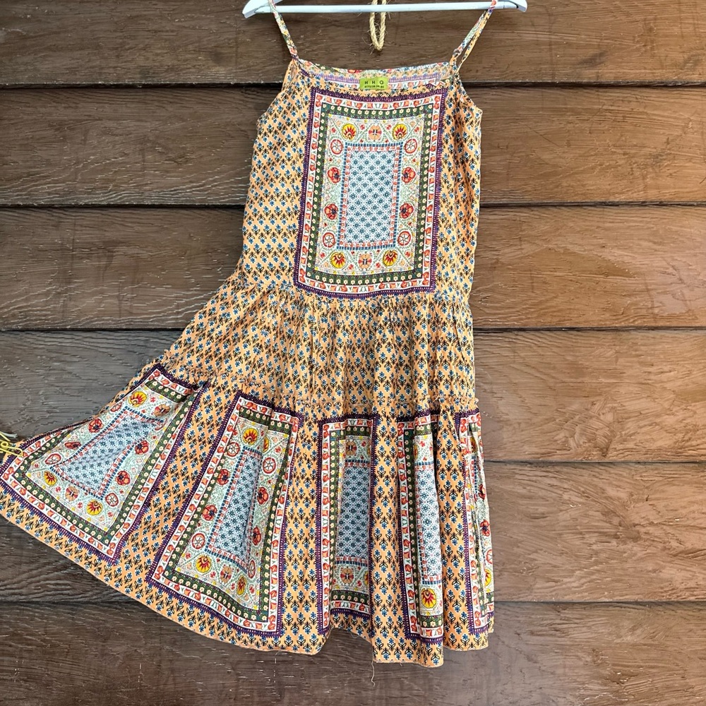 80's Retro Geometric Ethnic Patterns Romper Dress